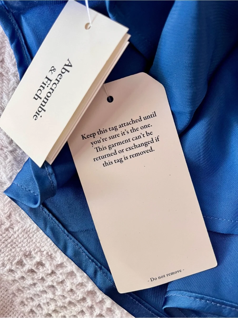 NWT Abercrombie & Fitch UK Gemstone Blue Dress, Summer Wedding Prom Formal Gown - Picture 5 of 12